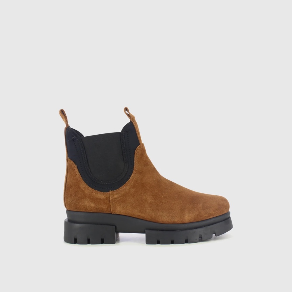 Saydo Suede Lugged Sole Booties